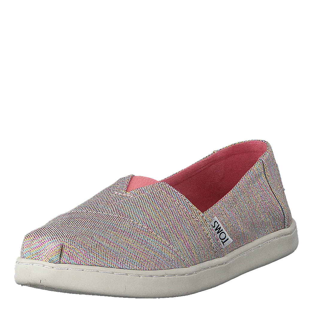 Alpargata Youth Pink Multi Twill Glimmer