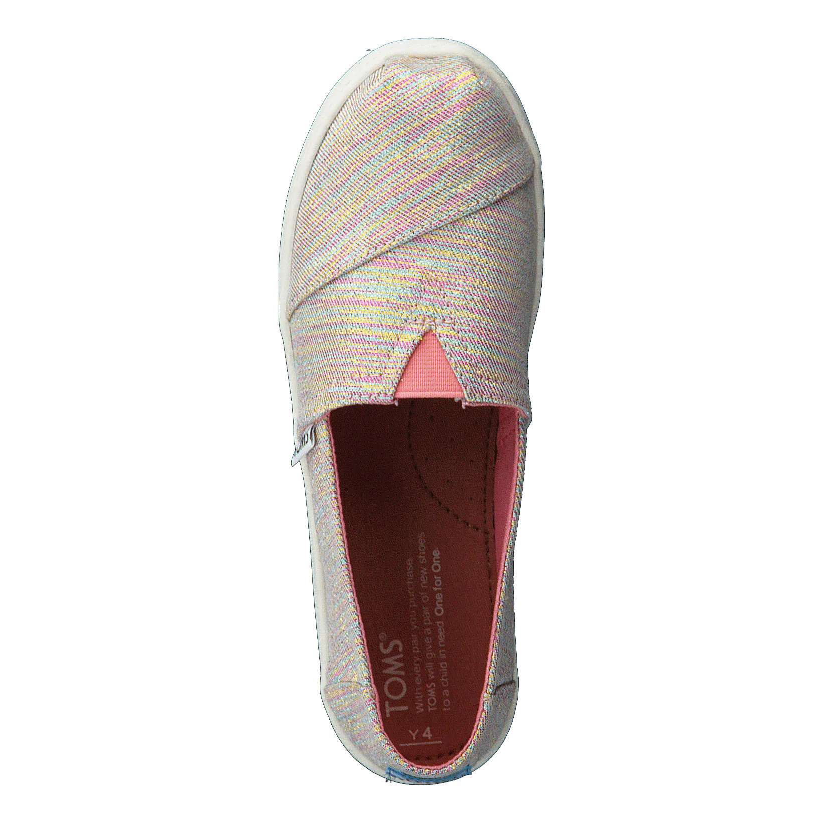 Alpargata Youth Pink Multi Twill Glimmer