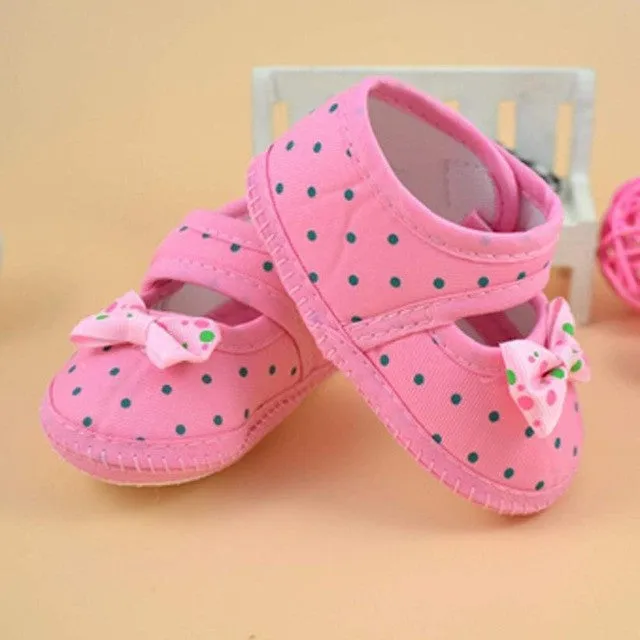 Baby Moccasin Booties for Newborn Babies Shoes Bowknot Soft Non-slip Footwear Crib Shoes Toddler Prewalkers First Walk Boots