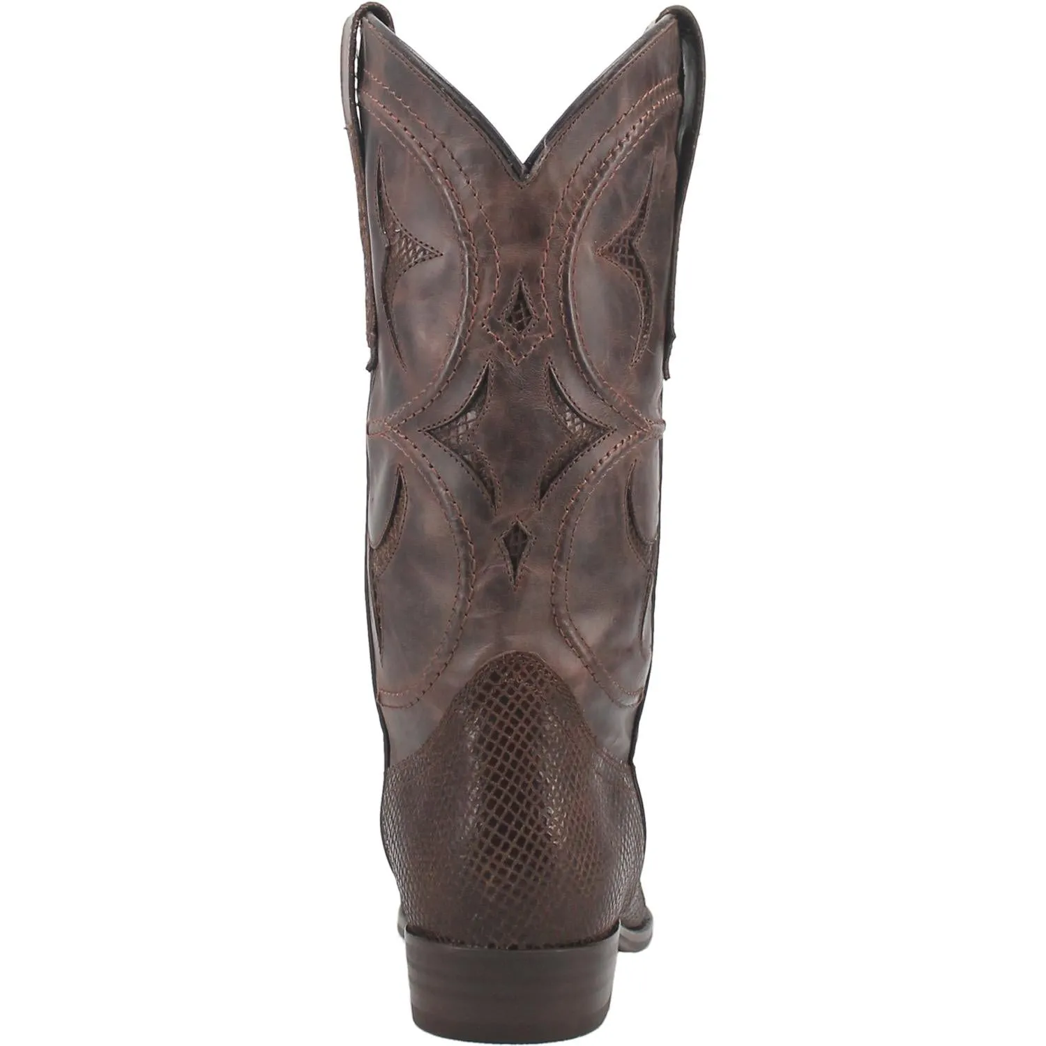 Dodge City Brown Leather Detailing Boots (DS)