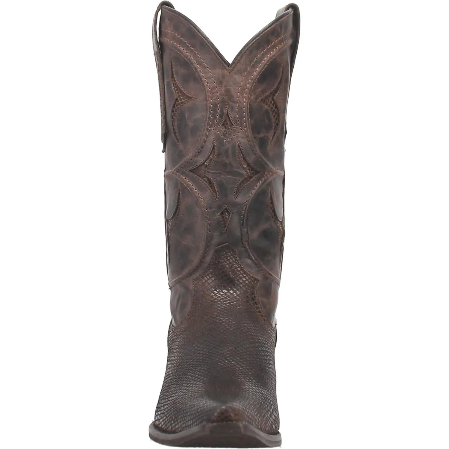 Dodge City Brown Leather Detailing Boots (DS)