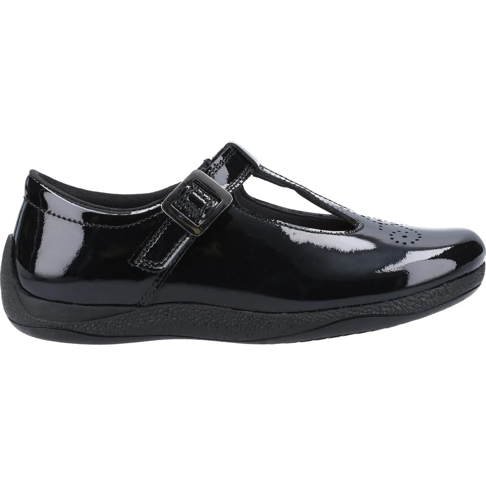 Hush Puppies Eliza Junior Patent School Shoe
