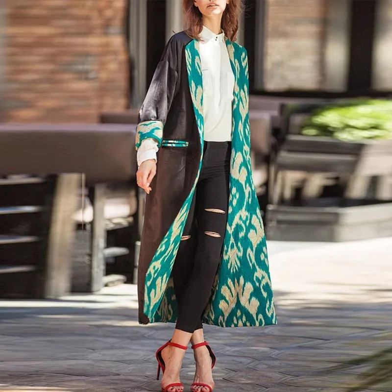 Long Loose Pockets Coat