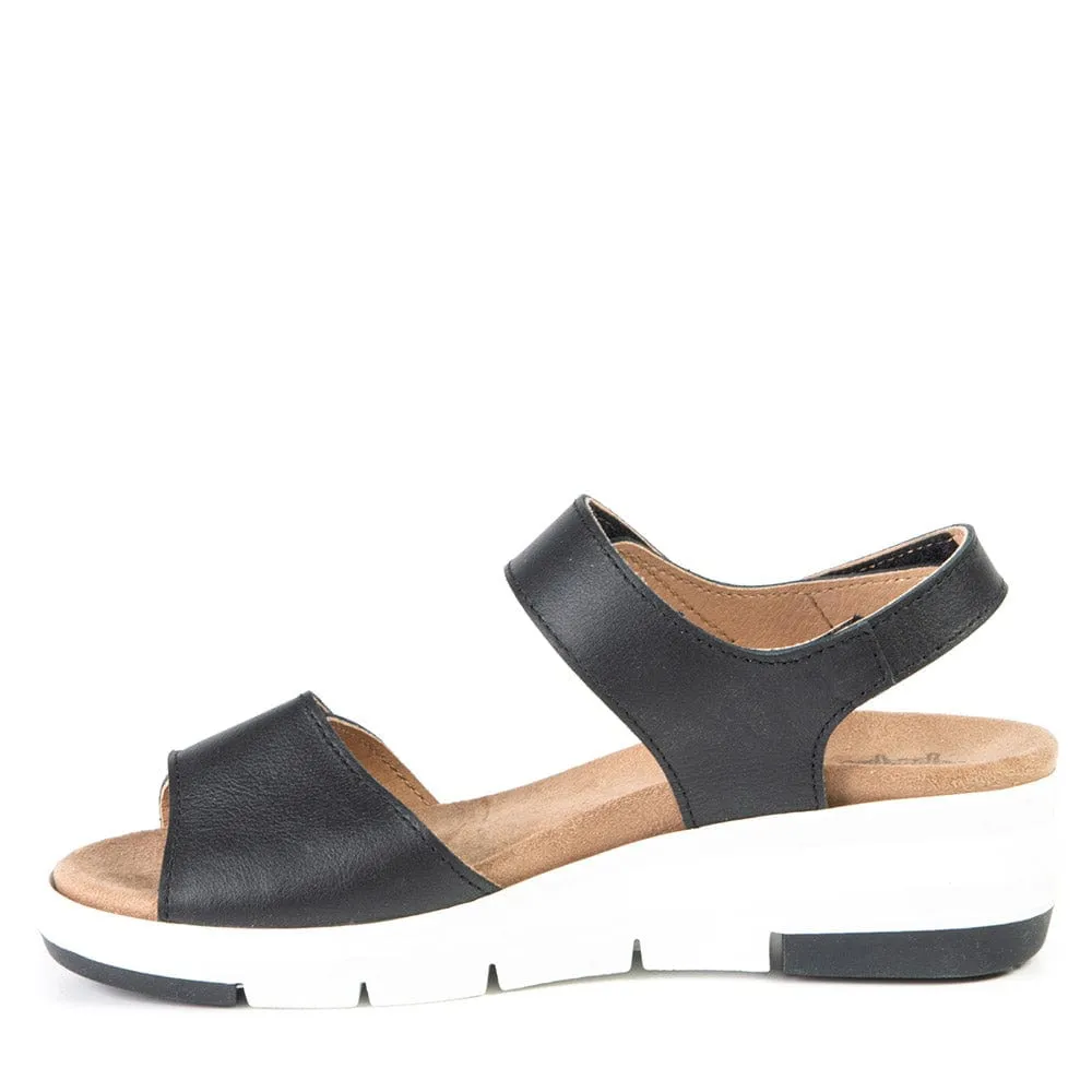 Portofino Women's Luciana Wedge Sandals- Preto