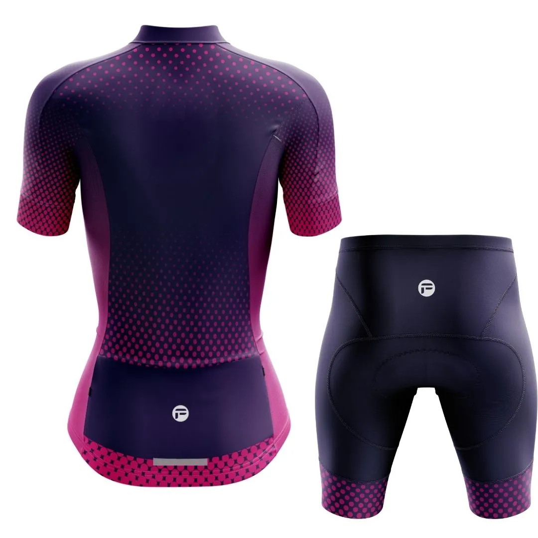 Purple Dot Ride | Women's Short Sleeve Cycling Set