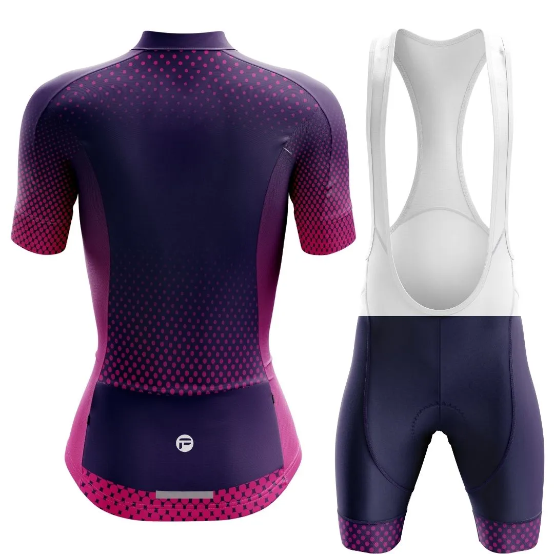 Purple Dot Ride | Women's Short Sleeve Cycling Set