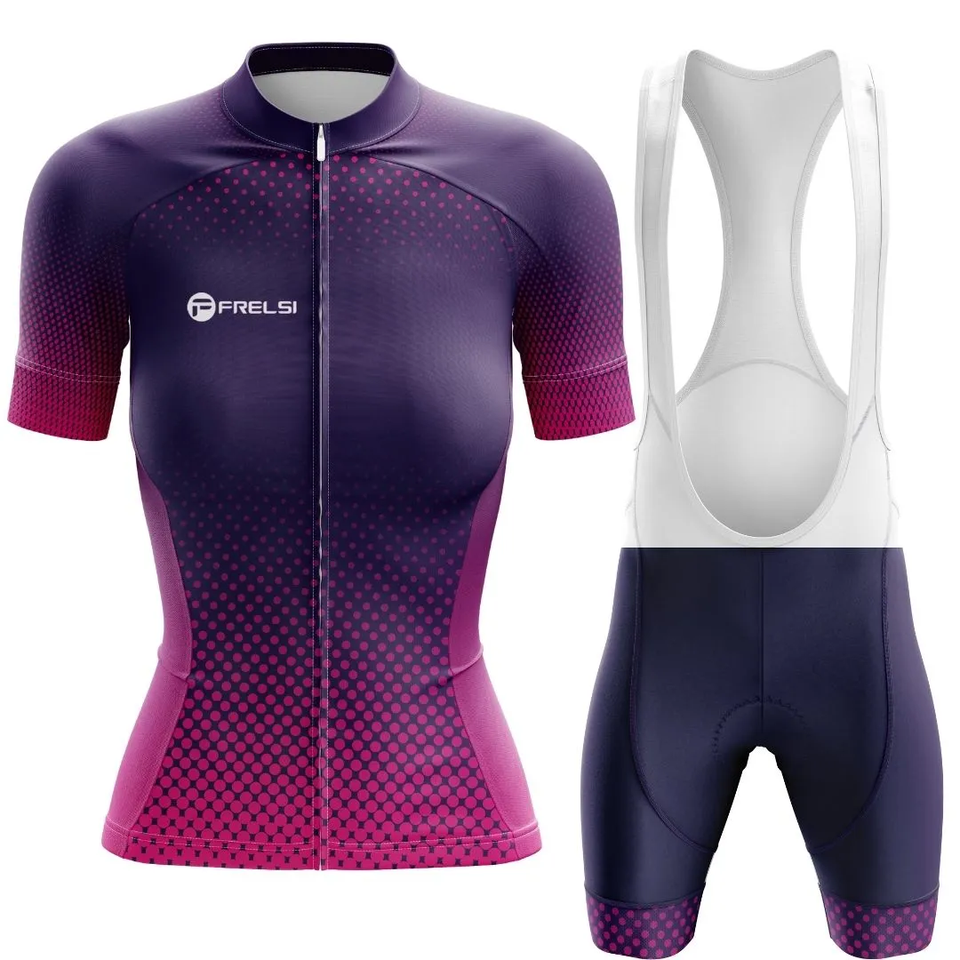 Purple Dot Ride | Women's Short Sleeve Cycling Set