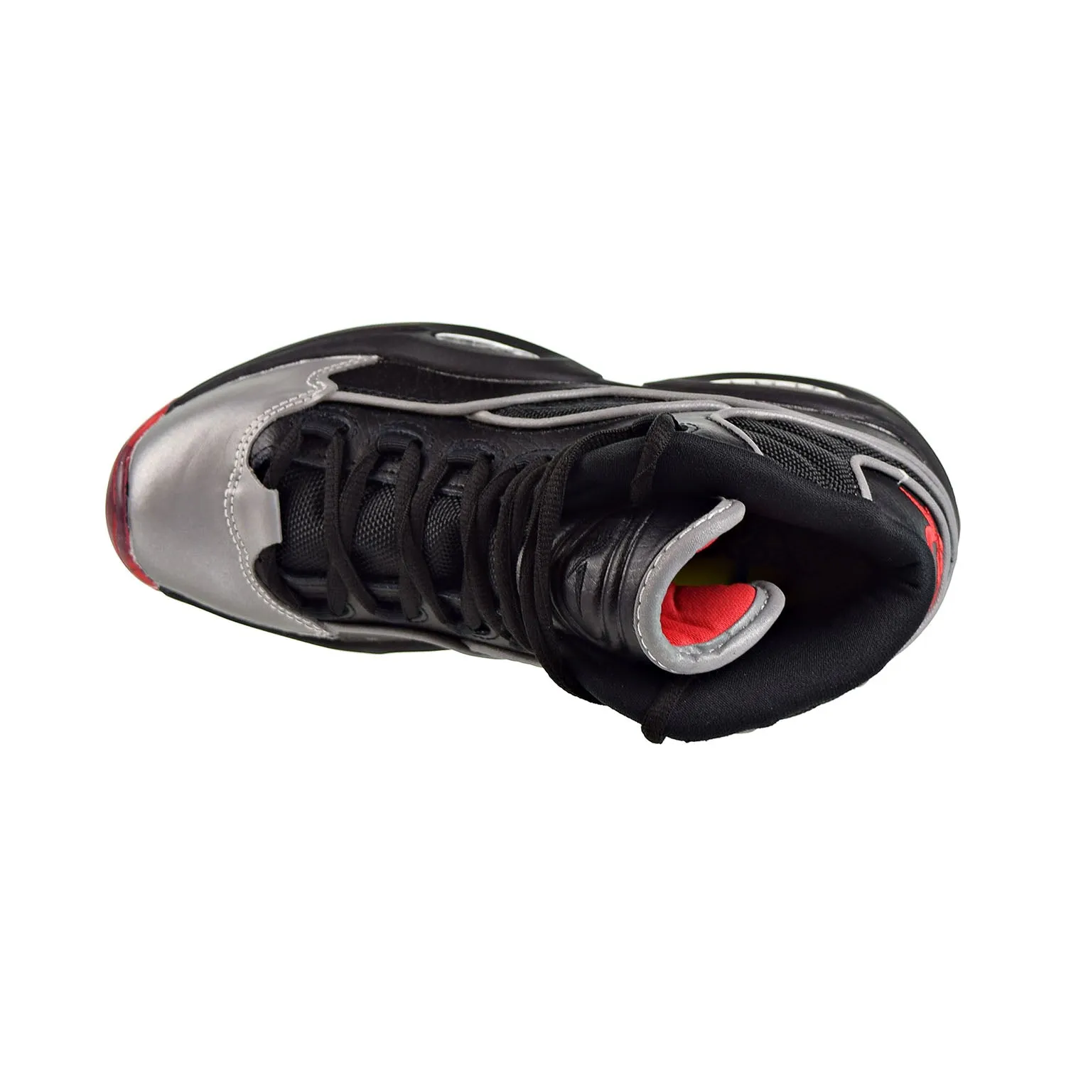 Reebok Question Mid A5 Jadakiss Big Kids Shoes Black/Silver Met/Red