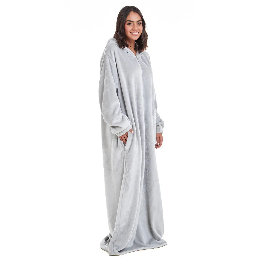 Snuggs Monk Wearable Blanket Light Grey