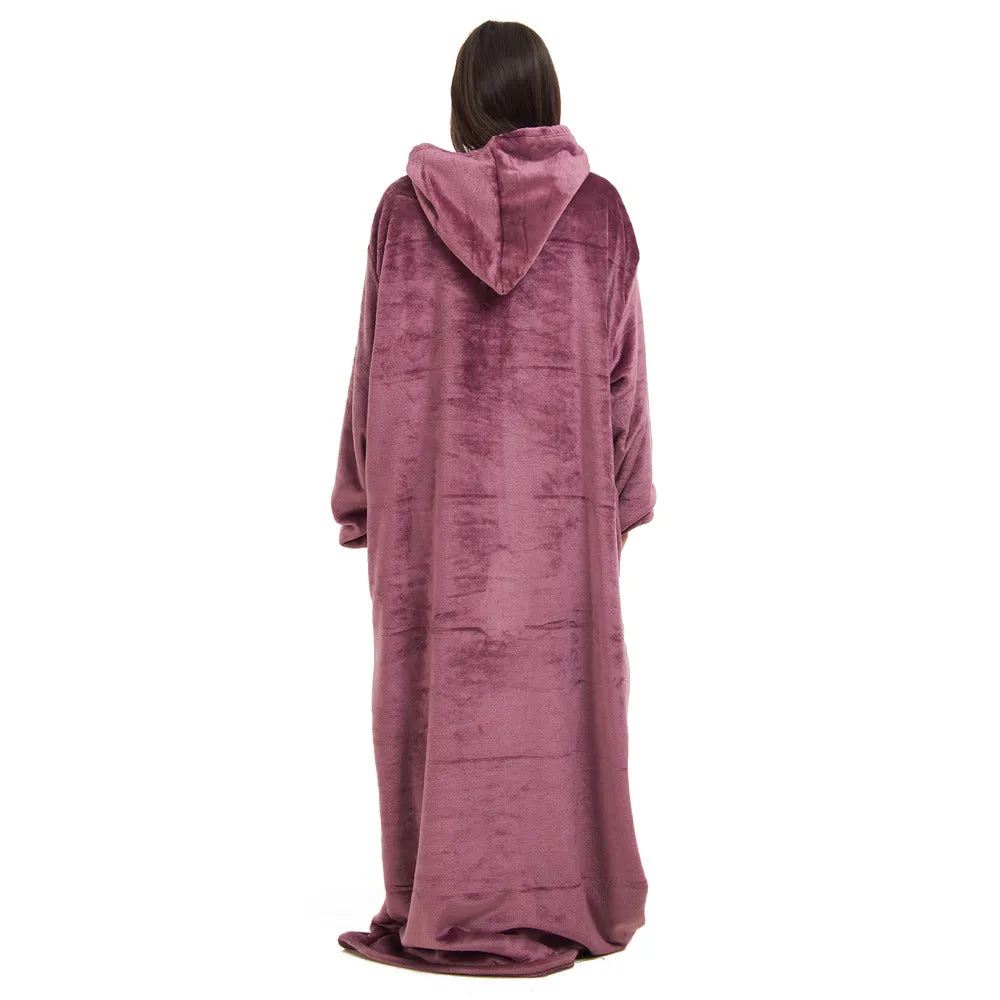 Snuggs Monk Wearable Blanket Mauve