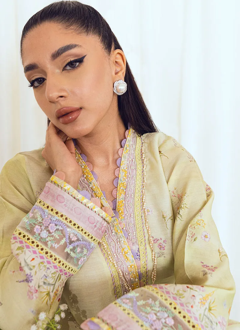 Spring Escape '23 - Elain Kiwi Shirt And Dupatta