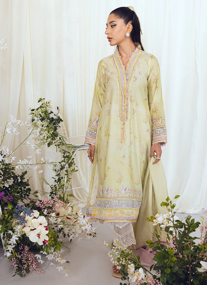 Spring Escape '23 - Elain Kiwi Shirt And Dupatta