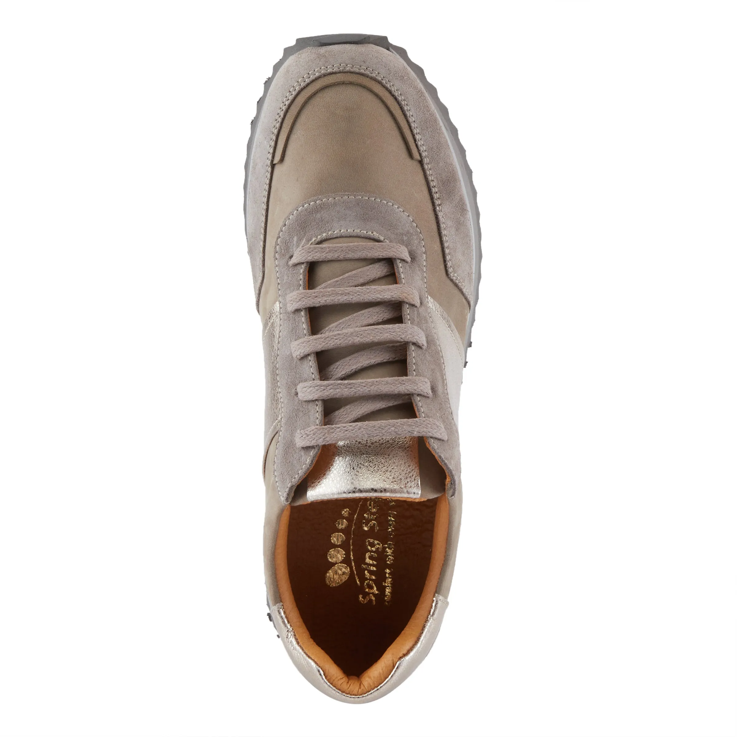 Spring Step Shoes Compter Women's Modern Fashion Leather and Suede Sneakers