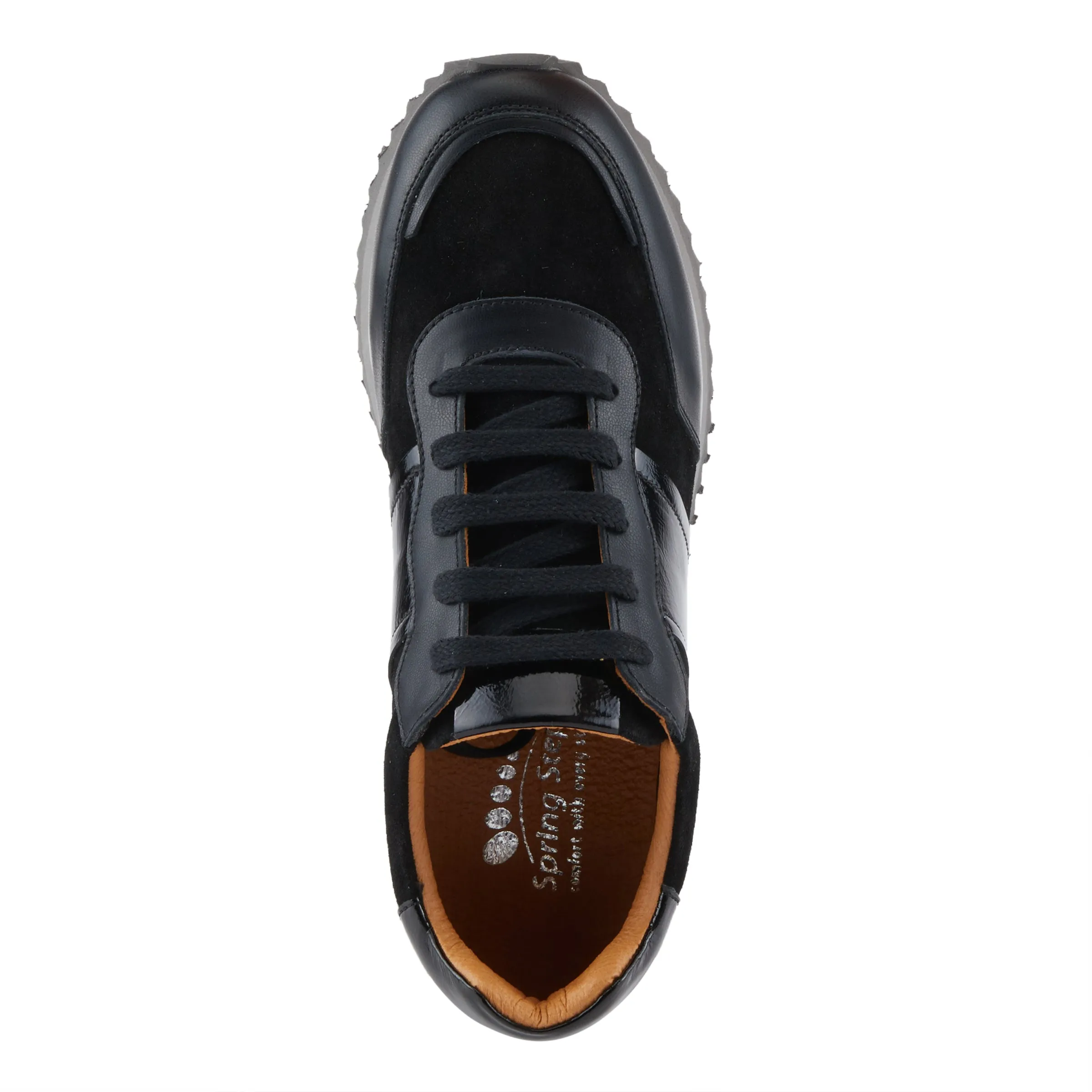 Spring Step Shoes Compter Women's Modern Fashion Leather and Suede Sneakers