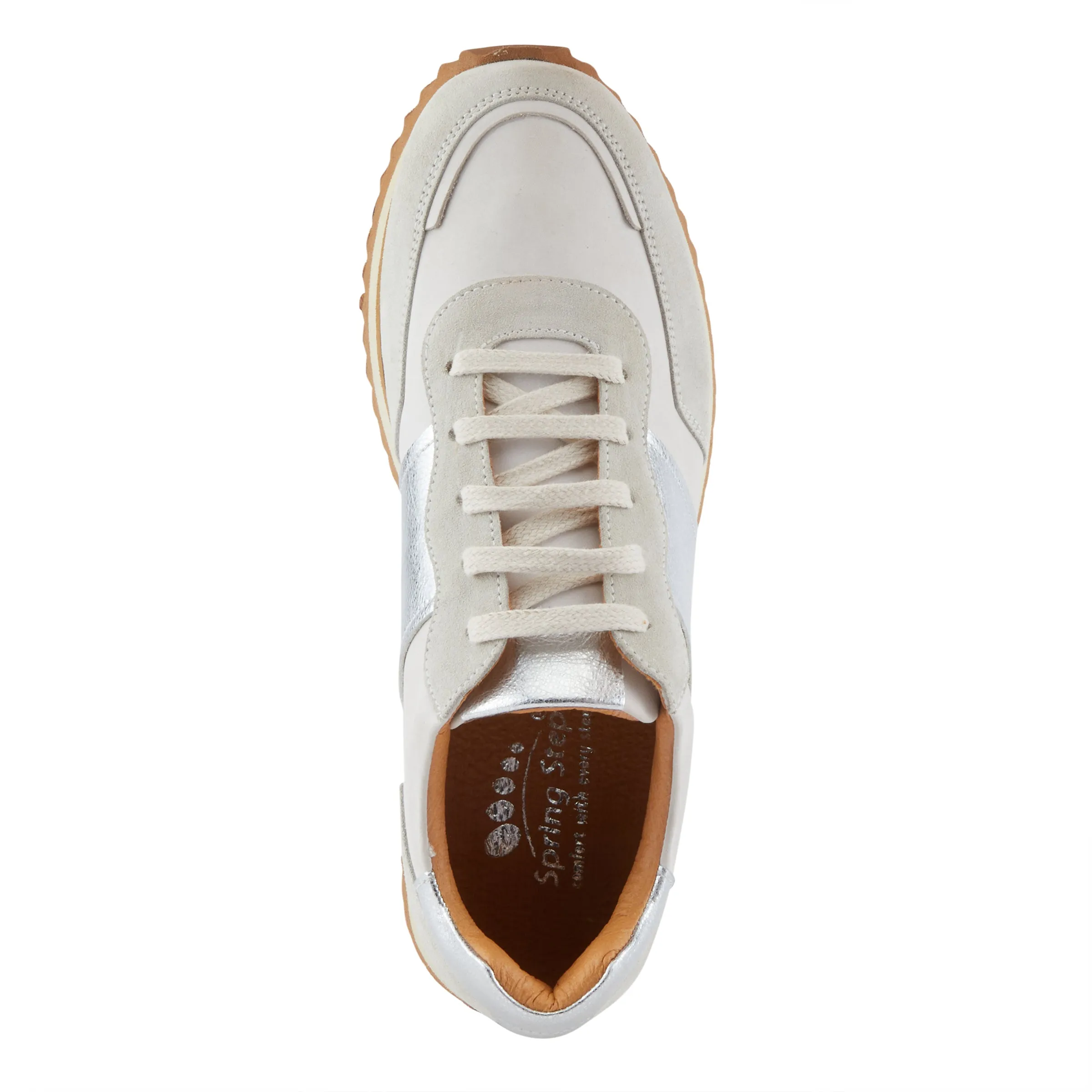 Spring Step Shoes Compter Women's Modern Fashion Leather and Suede Sneakers