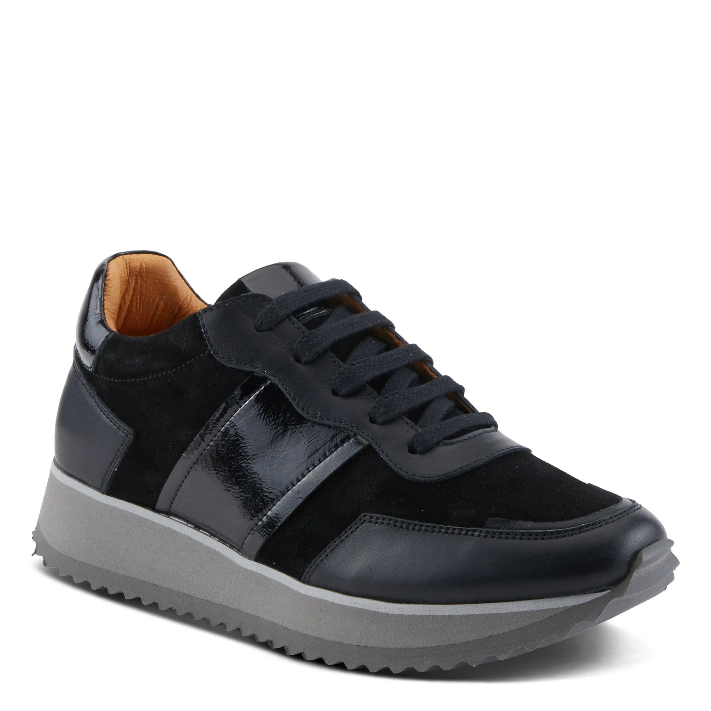Spring Step Shoes Compter Women's Modern Fashion Leather and Suede Sneakers