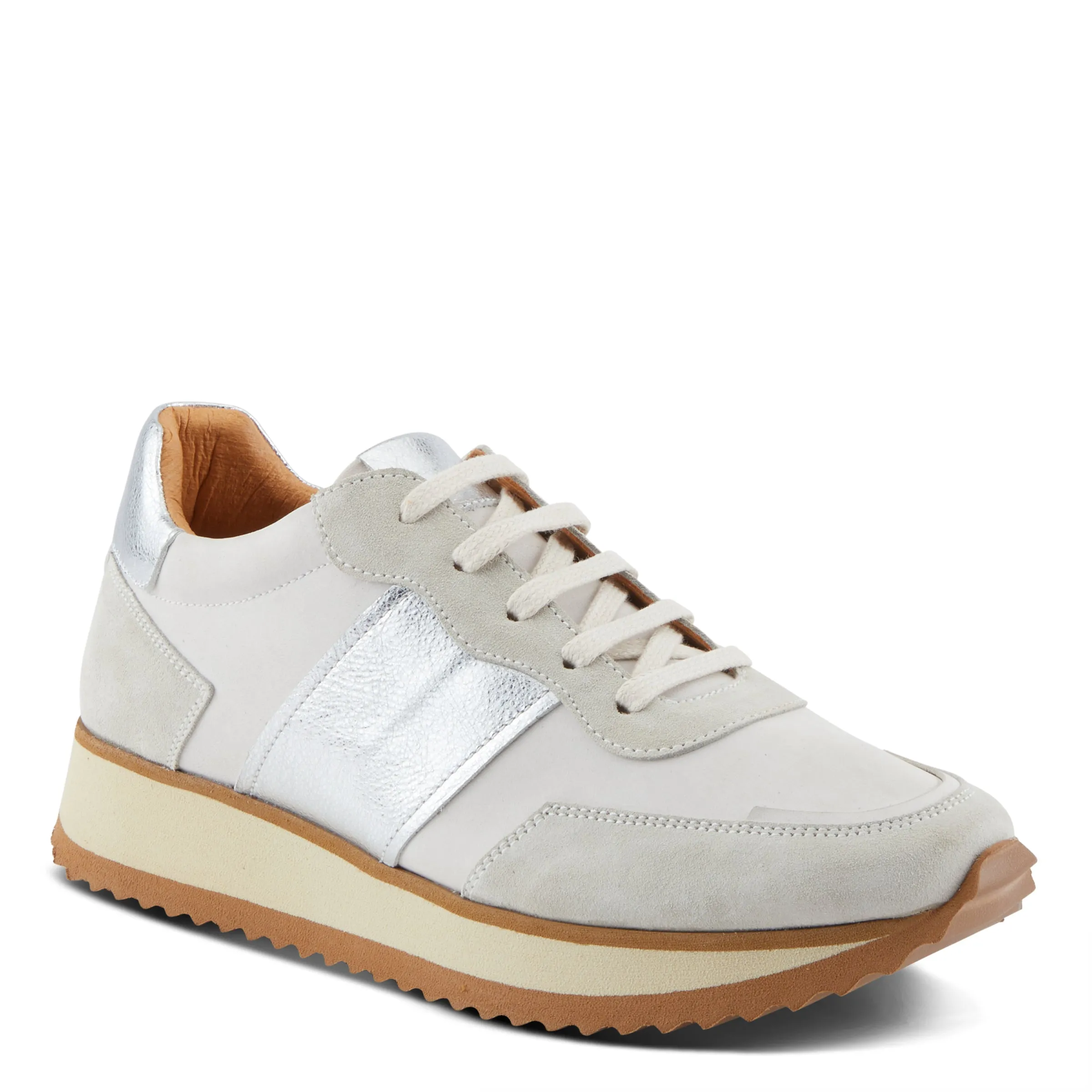 Spring Step Shoes Compter Women's Modern Fashion Leather and Suede Sneakers