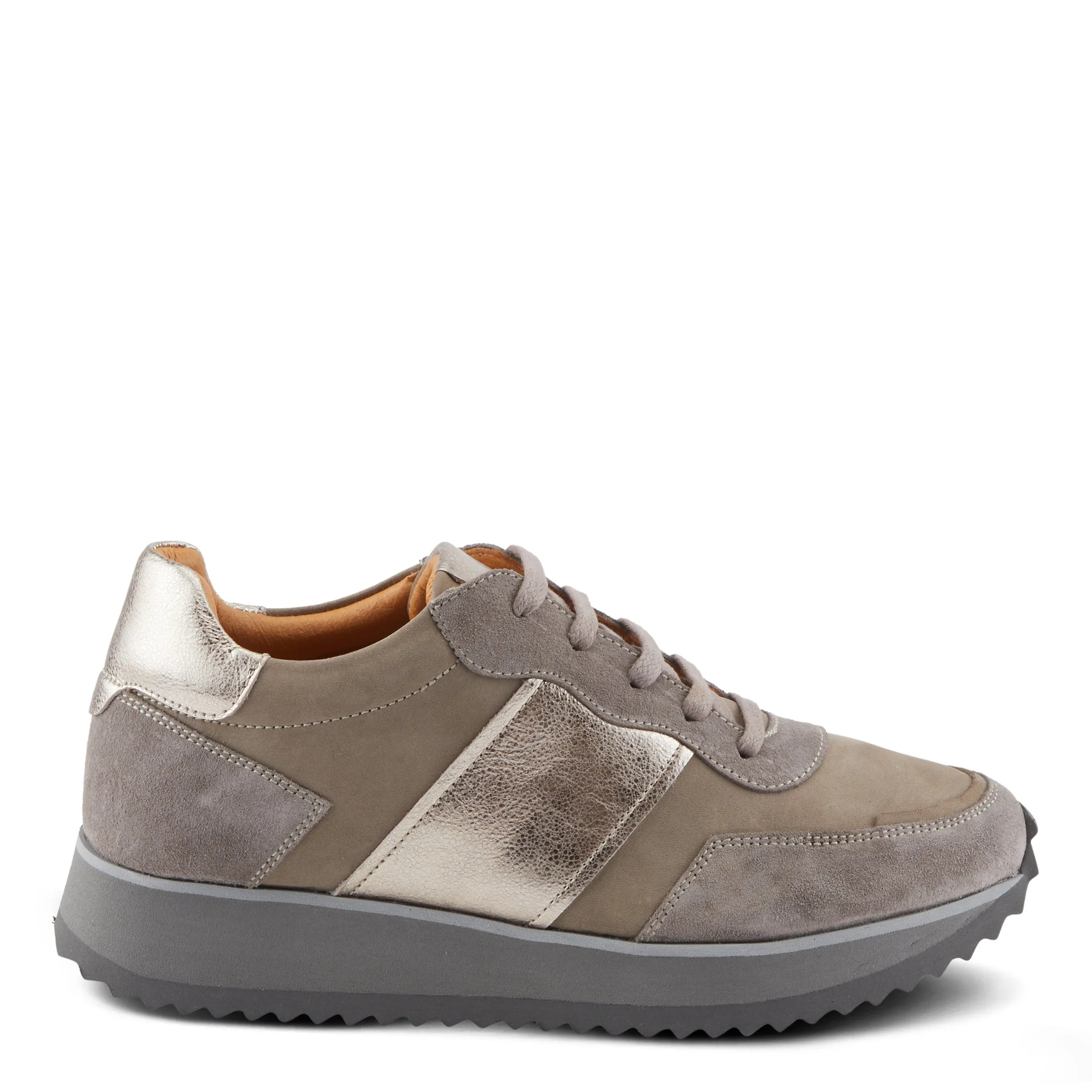 Spring Step Shoes Compter Women's Modern Fashion Leather and Suede Sneakers