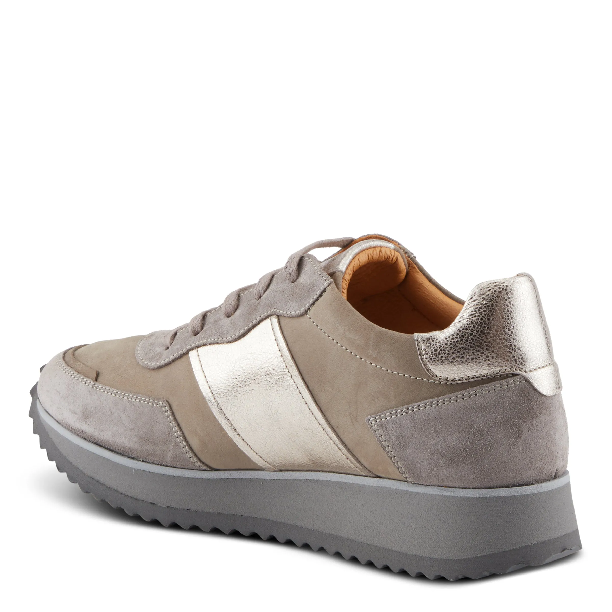 Spring Step Shoes Compter Women's Modern Fashion Leather and Suede Sneakers