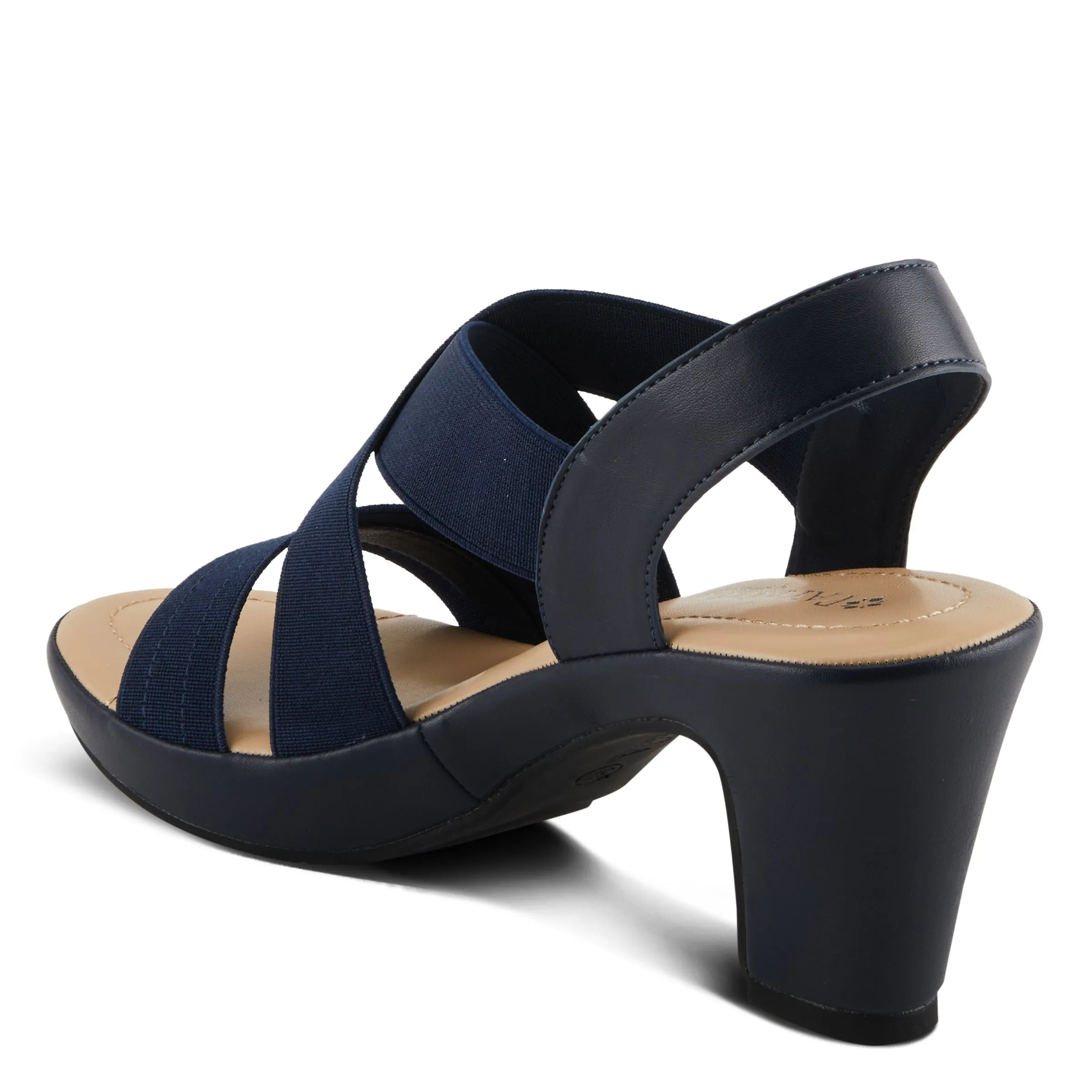 Spring Step Shoes Patrizia Diya Stretch Sandals Women’s Vegan Leather 3" Heel