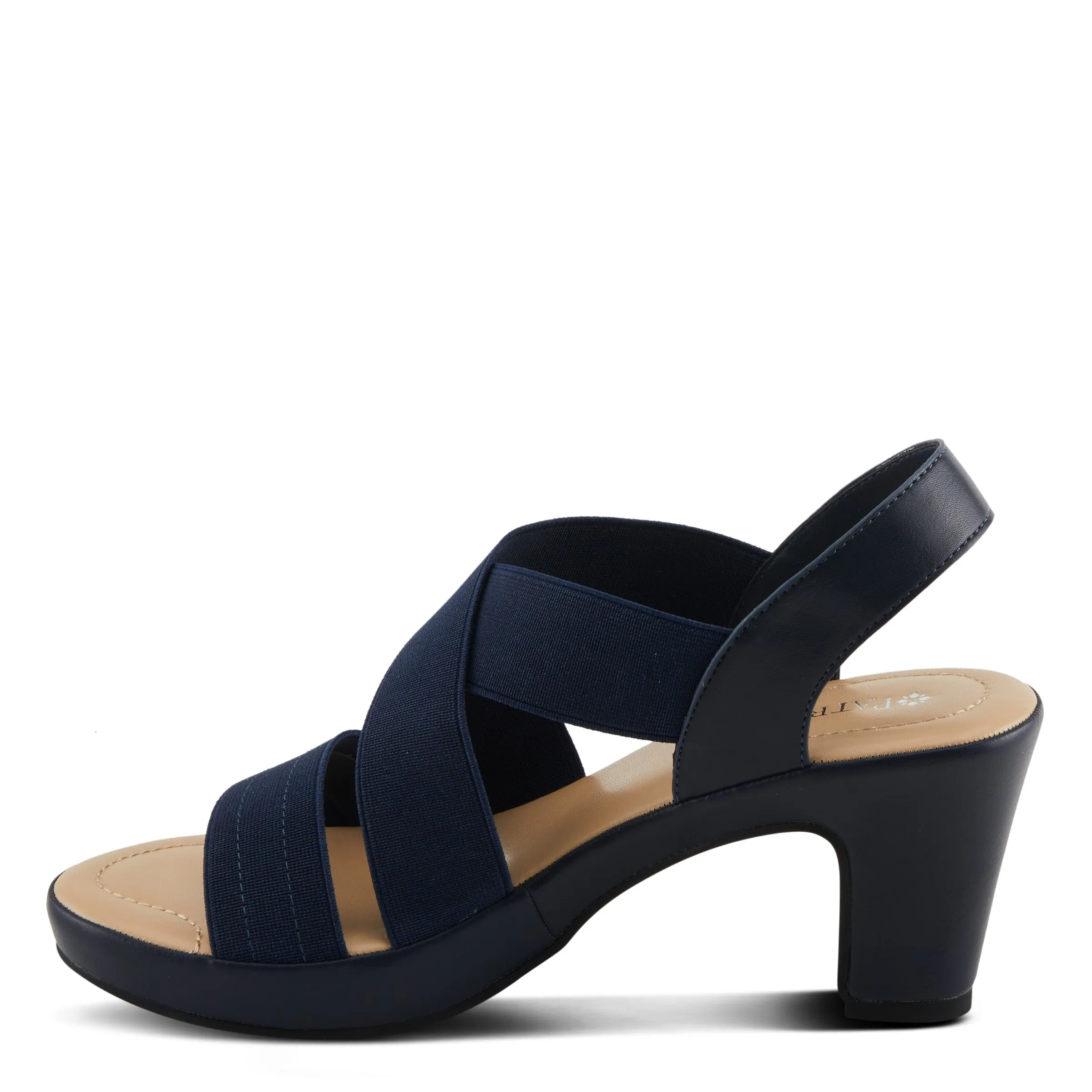 Spring Step Shoes Patrizia Diya Stretch Sandals Women’s Vegan Leather 3" Heel