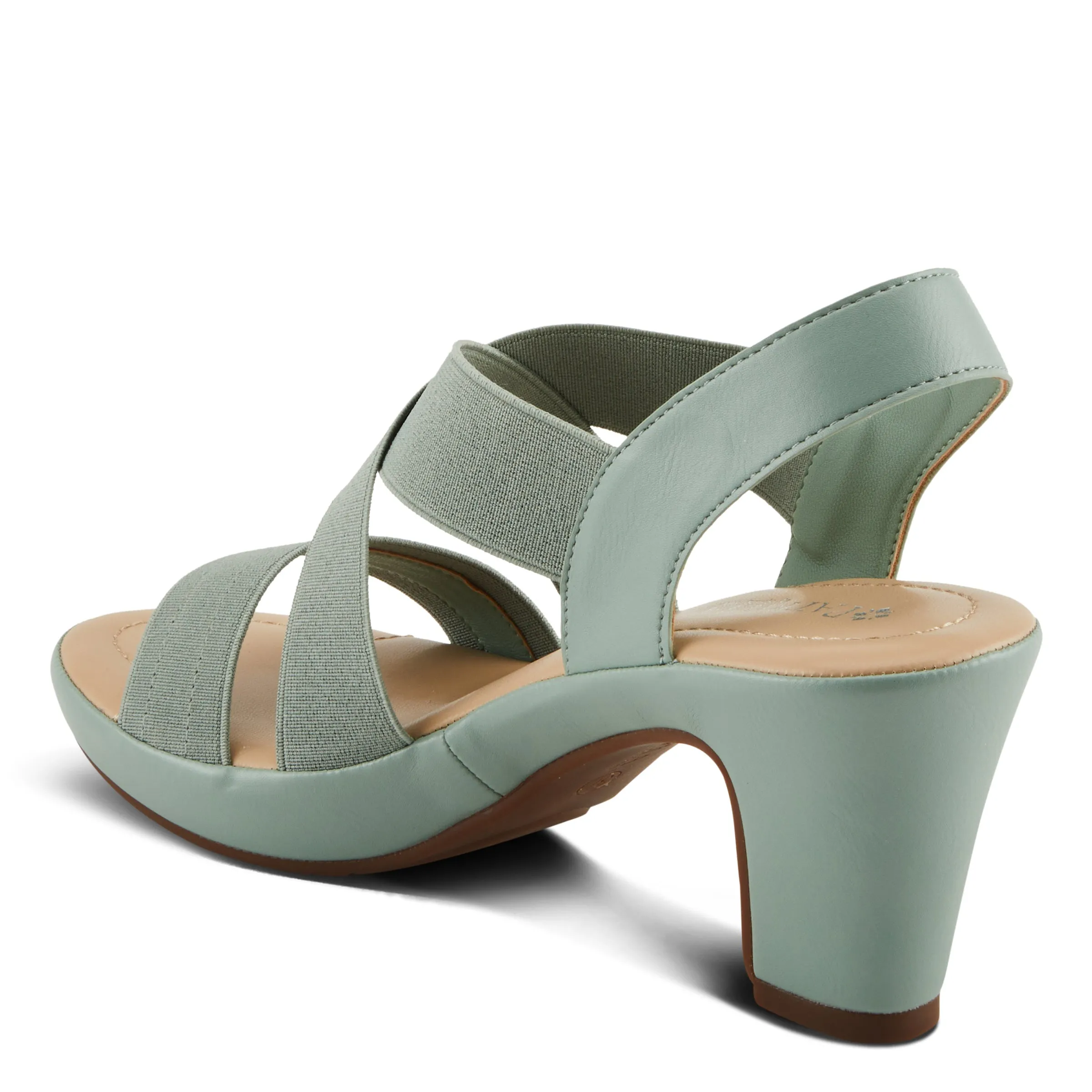 Spring Step Shoes Patrizia Diya Stretch Sandals Women’s Vegan Leather 3" Heel