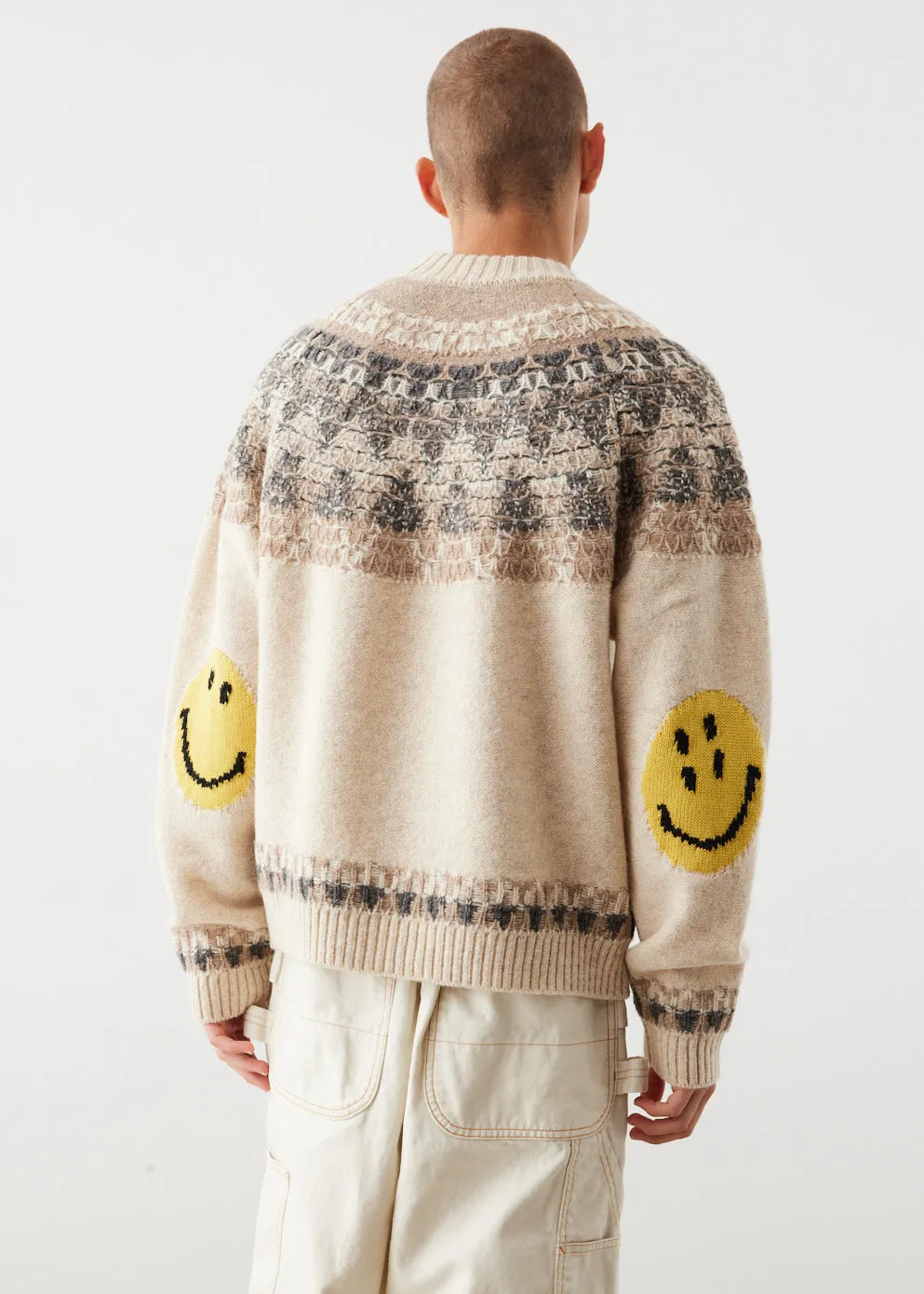 Wool Nordic Smiley Knit